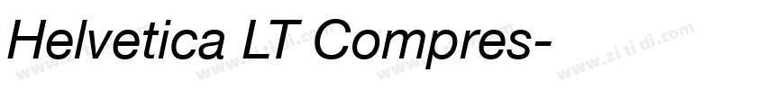 Helvetica LT Compres字体转换